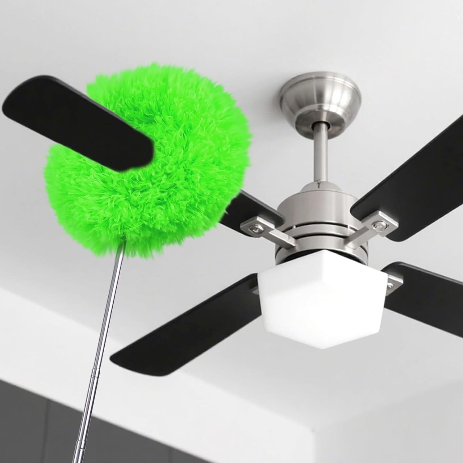 Limpador de Ventilador de Teto com Extensão - Espanador Microfibra Reutilizável 33-79cm