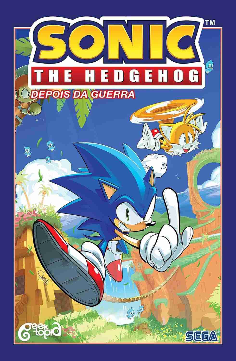 the-quadrinho-da-1-oficial-poster-depois-sonic-a-volume-e-hedgehog-marcador-guerra-com-a