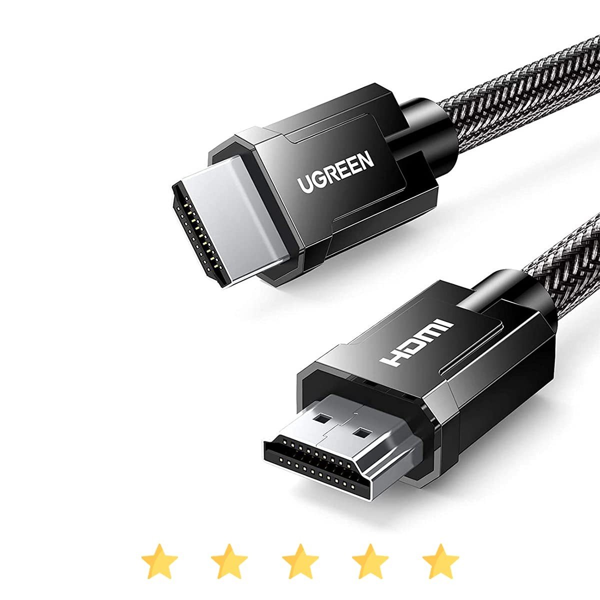 Cabo HDMI 2.1 UGreen 1,5m: Imersão Total em 4K/8K para PS5, TV e Home Theater