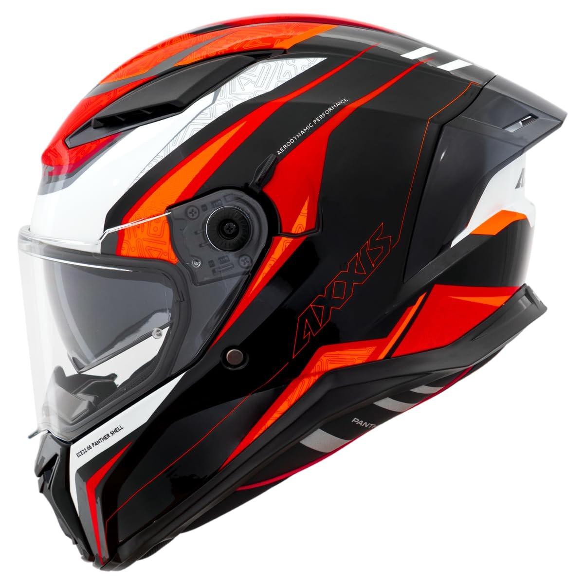 Capacete Axxis Panther SV Thorn Laranja - Segurança e Estilo para sua Pilotagem