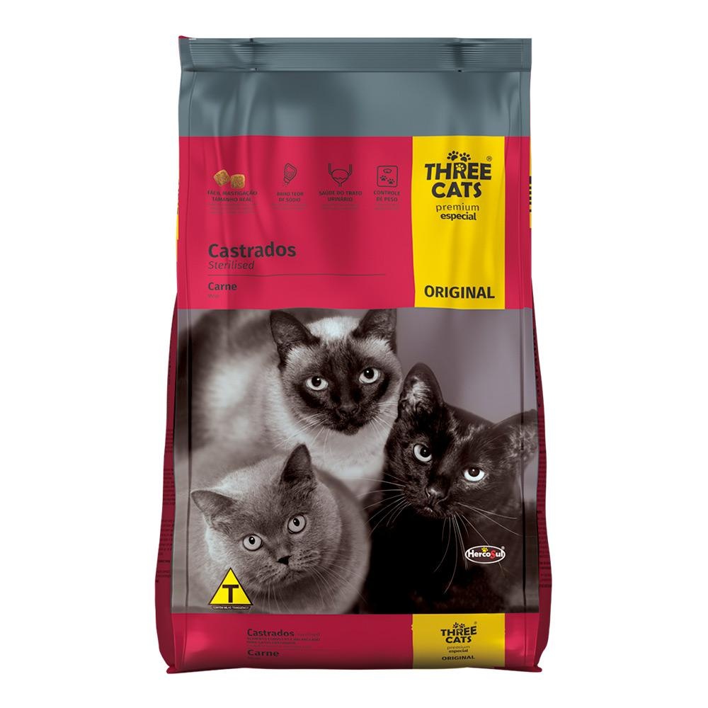 Three Cats Castrados 10,1kg: Saúde e Sabor!