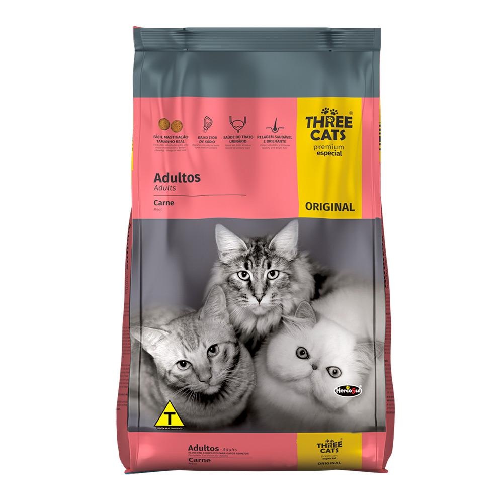 Three Cats Original: Ração Gatos Adultos 10,1kg