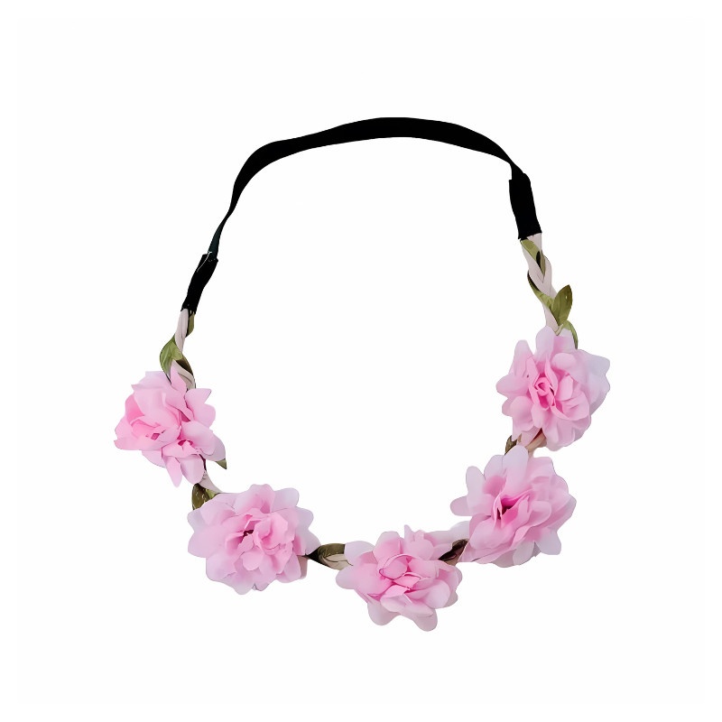Tiara de Flores Rosa: Carnaval e Festa!