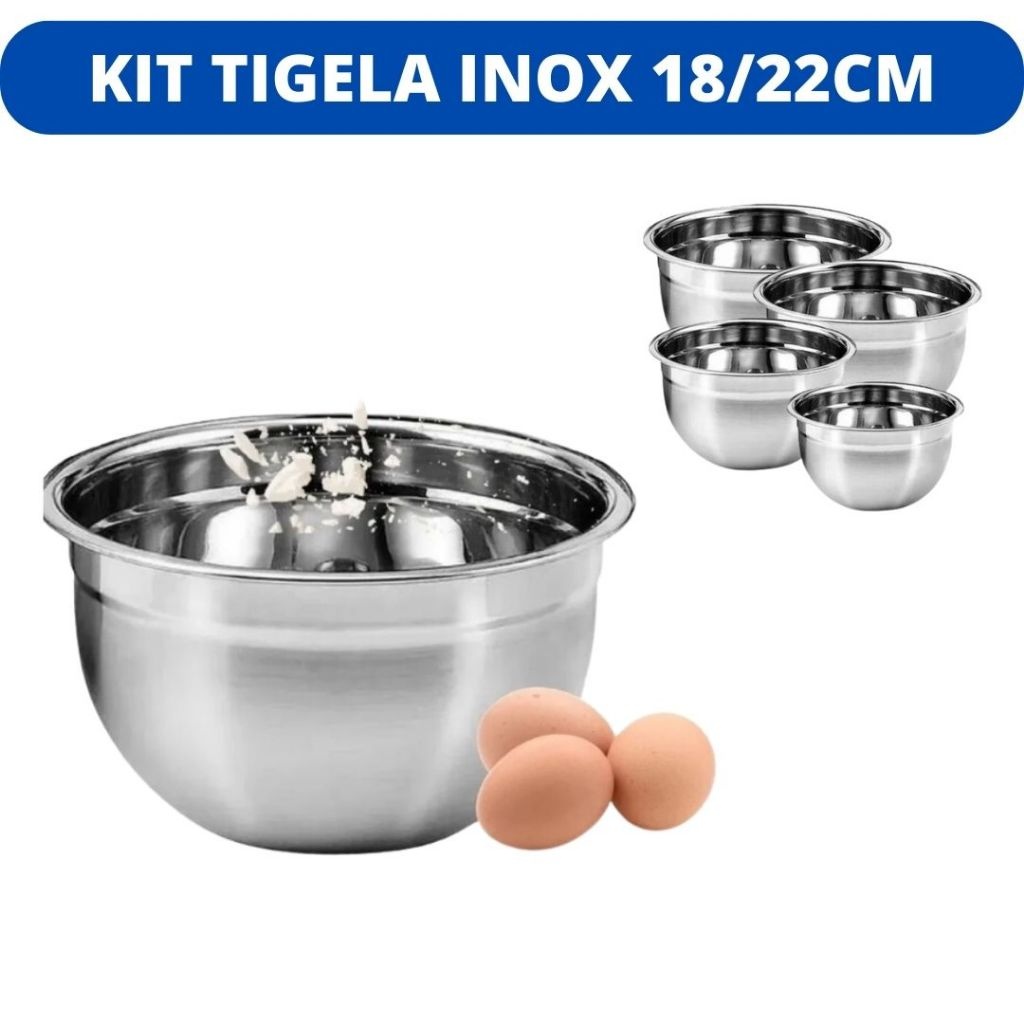 Tigela Inox Gourmet: Sua Cozinha Completa!