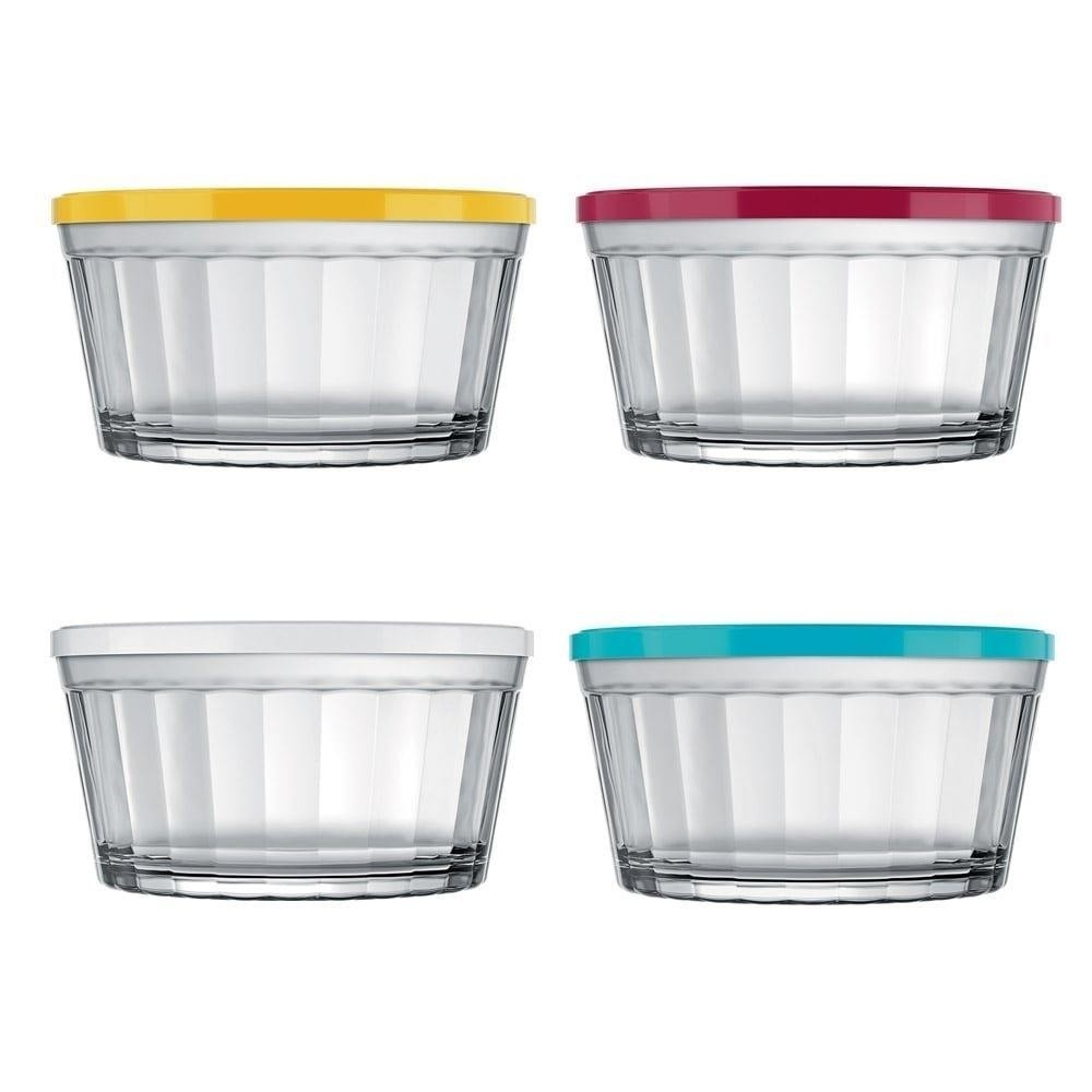 Tigelas Nadir Americano 600ml: Kit com 12 + Tampas!