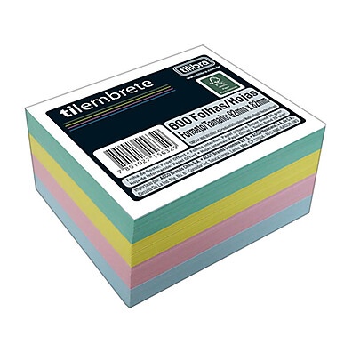 Tilembrete 600 Folhas – Papel Lembrete Colorido da Tilibra