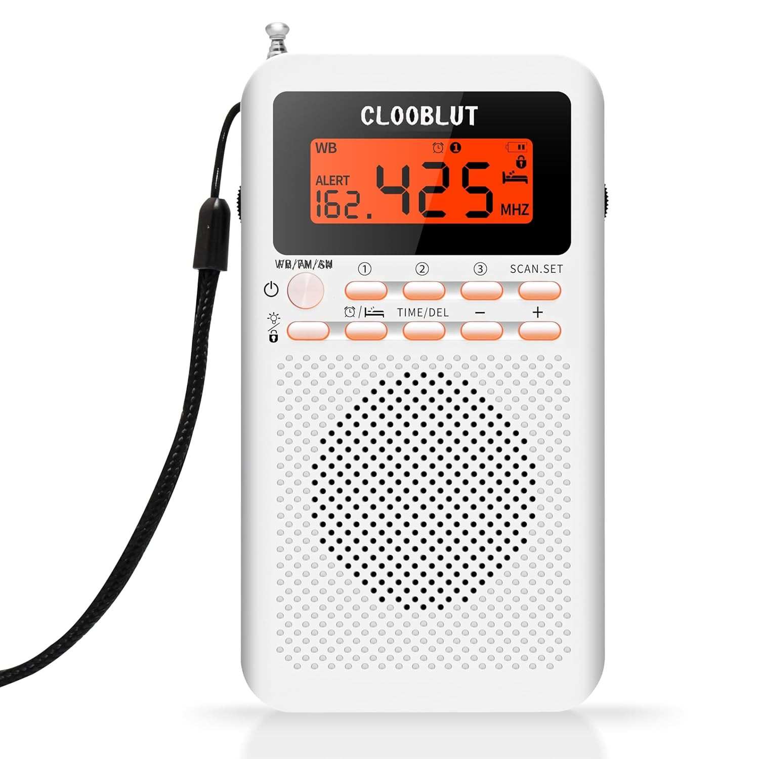 Rádio Portátil RD218: FM/AM/SW, Pilha AA, LCD, Despertador e Timer - Sua Música em Qualquer Lugar!