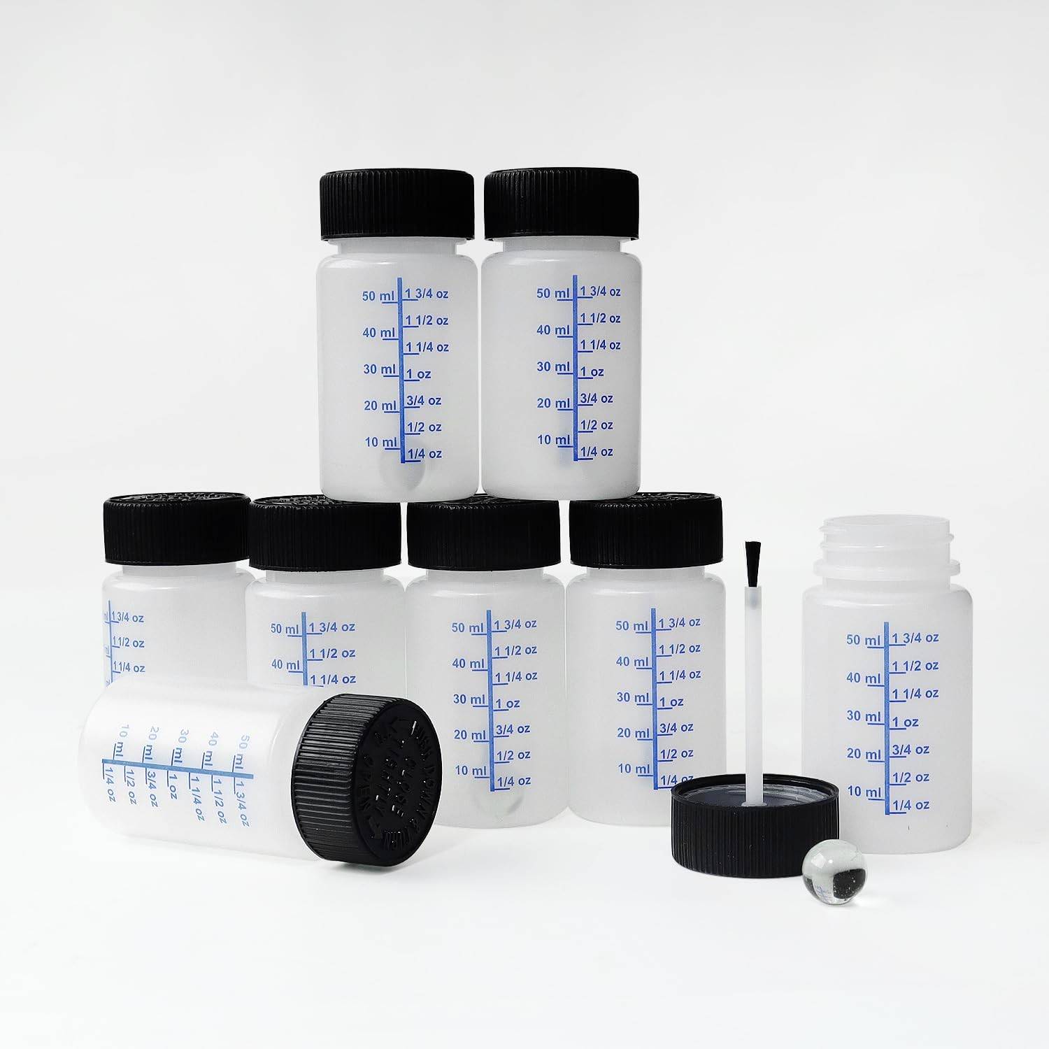 ATROPOS - 8 Frascos de Retoque de Tinta 60ml com Bolas de Mistura - Ideal para Reparos Automotivos e Domésticos