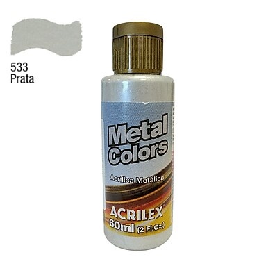 Tinta Acrílica Prata Metal Colors: Brilho e Sofisticação!
