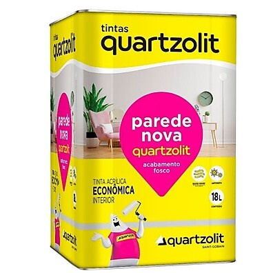 Tinta Acrílica Quartzolit Branco Neve 18L – Econômica e de Qualidade