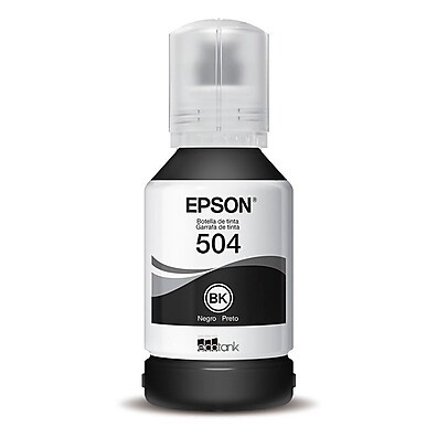 Tinta Epson T504 Preto: Refil Original 127ml