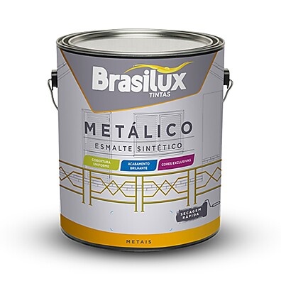 Tinta Esmalte Metálico Brasilux 3,6L: Brilho e Proteção!