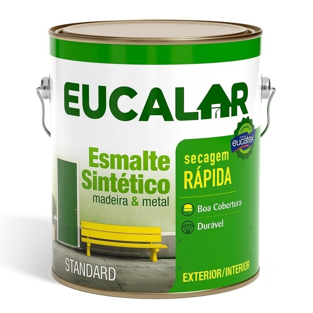 Tinta Eucalar Brilhante Preto 3,6L: Proteção e Beleza