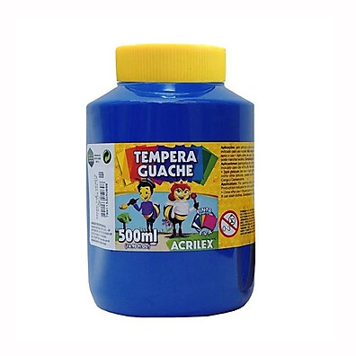 Tinta Guache Azul Acrilex 500ml: Cores Vibrantes!