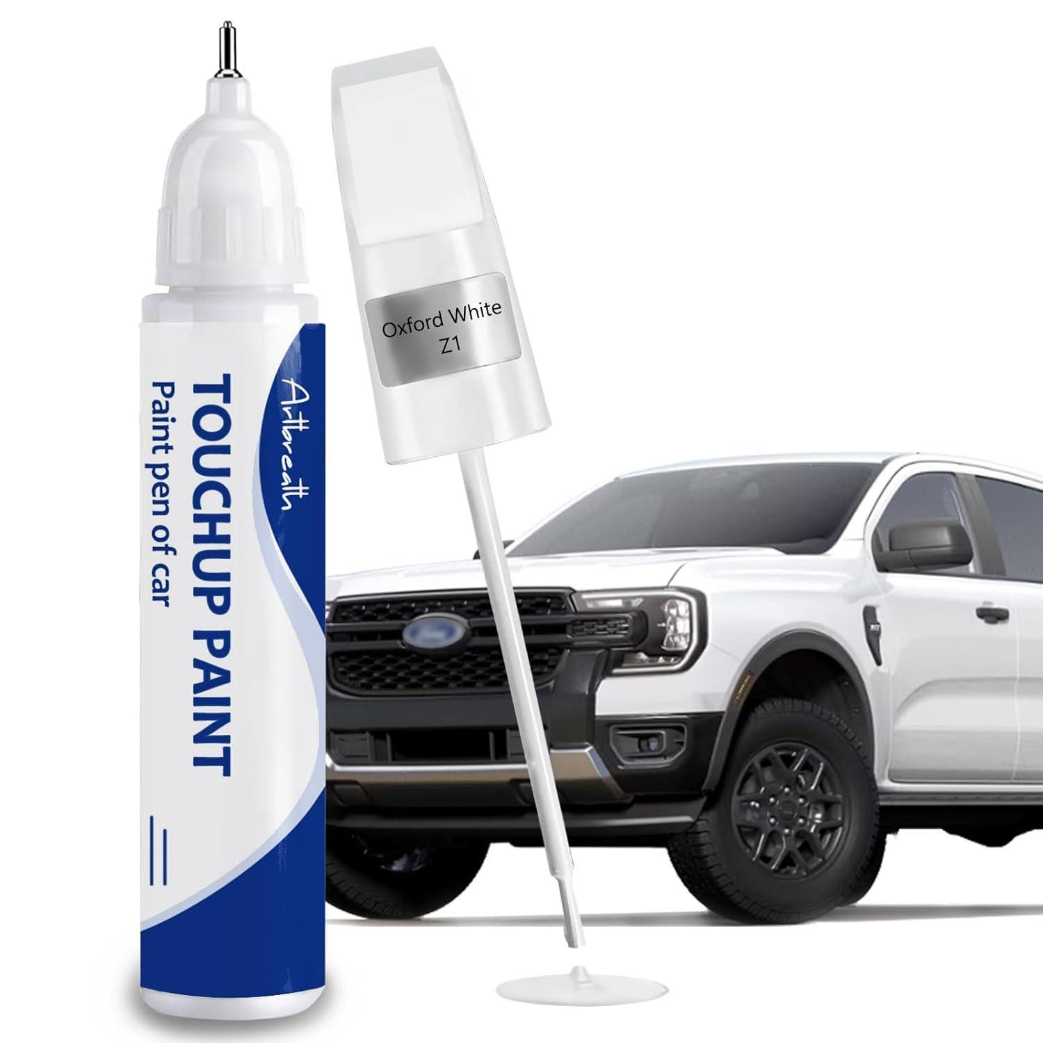 Tinta de Retoque Oxford White para Ford - Combinação Exata | Kit de Reparo de Arranhões para F-150, Mustang, Ranger, Escape e Mais