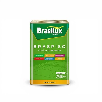 Tinta Piso Braspiso Cinza Escuro 18L - Brasilux