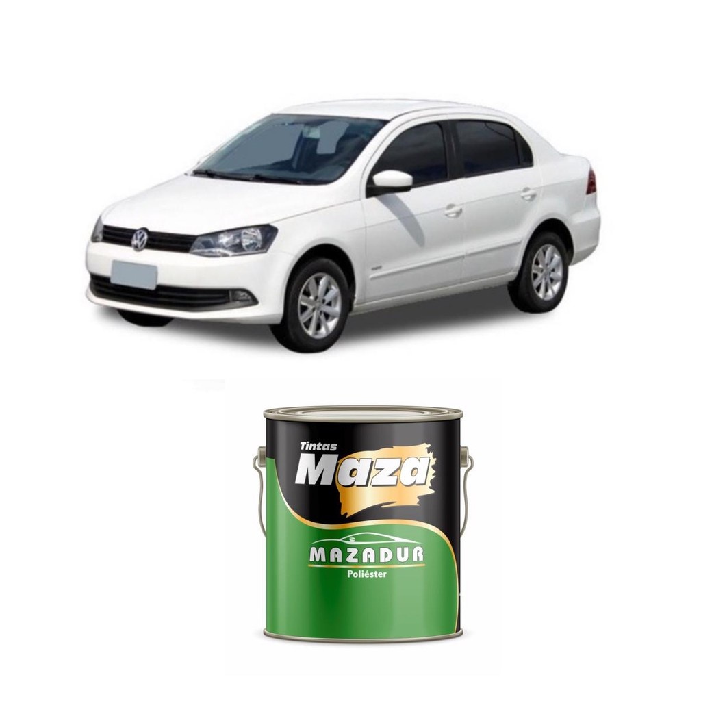 Tinta Poliéster Branco Cristal VW MAZA: Qualidade e Brilho