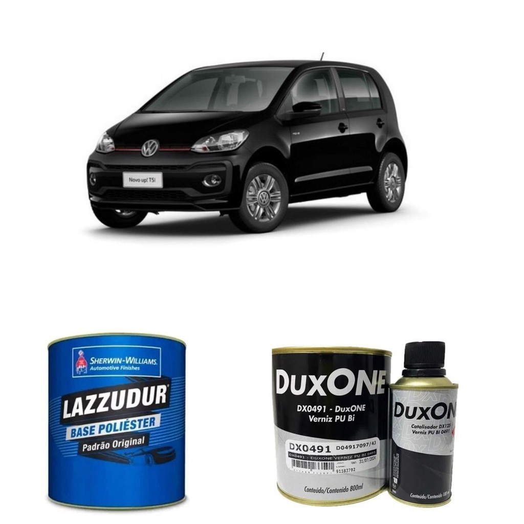 Tinta Preto Ninja 95/06 + Verniz Duxone: Kit Completo