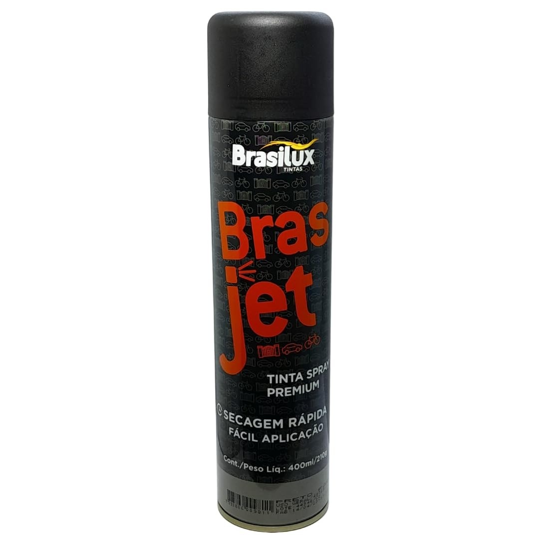 Tinta Spray Preto Fosco 400ml: Acabamento Profissional e Duradouro para Uso Geral