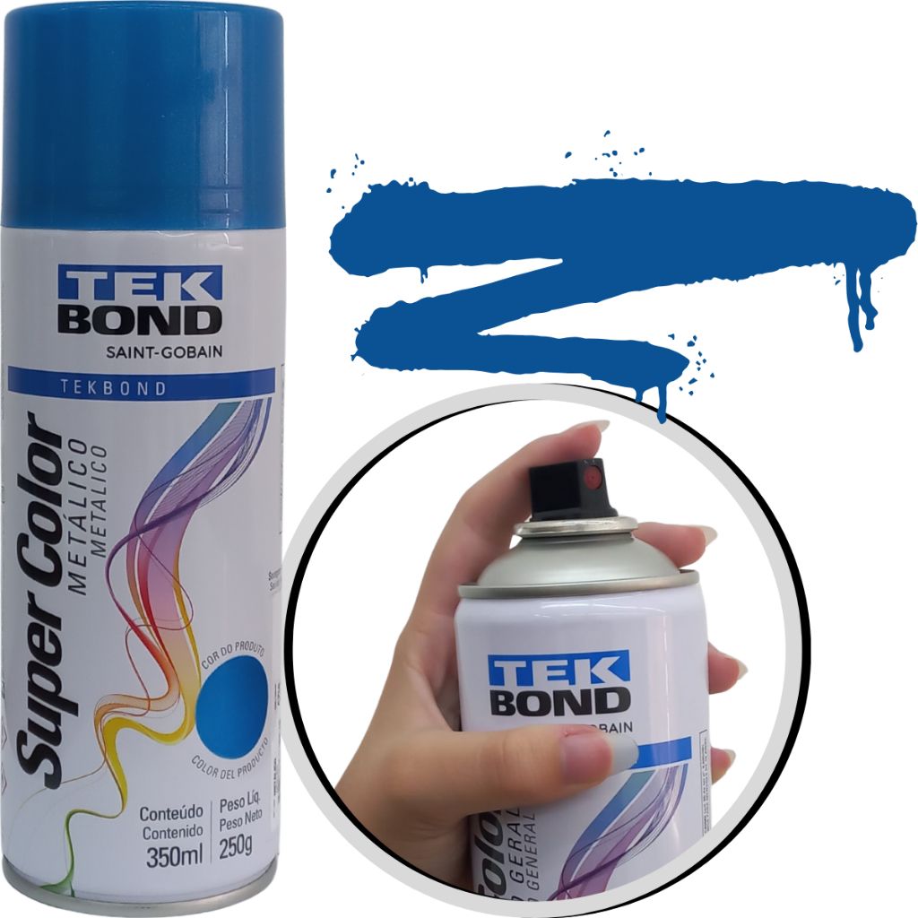 Tinta Spray Azul Metálico Tekbond: Efeito Incrível!
