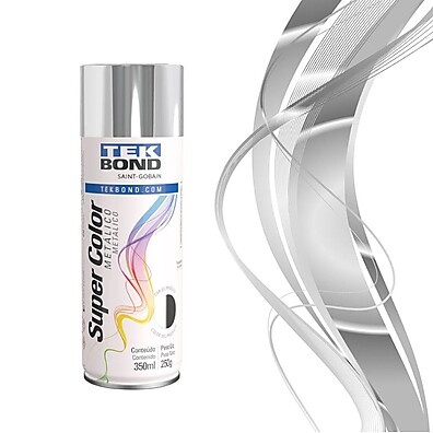 Tinta Spray Cromada TekBond: Efeito Metálico Incrível!