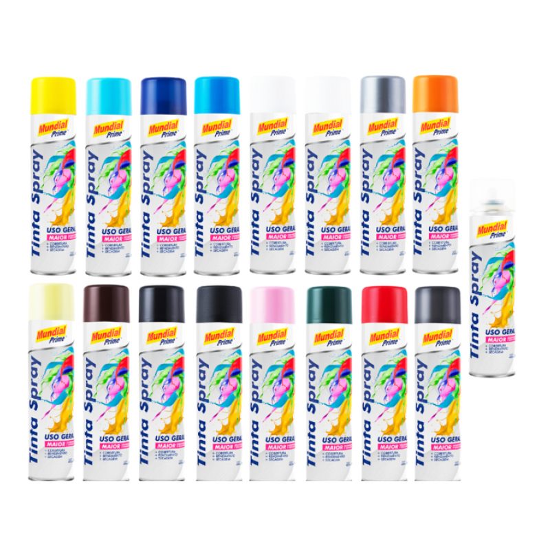 Tinta Spray Mundial Prime: Cores Vivas e Acabamento Impecável!