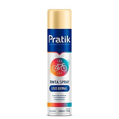Tinta Spray Pratik Bege 400ml: Pintura Profissional em Minutos!