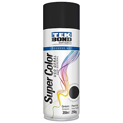 Tinta Spray Preto Fosco Tekbond: Use Já!
