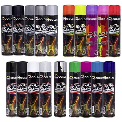 Tinta Spray Radnaq 400ml: Cores Vibrantes e Secagem Rápida!