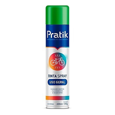 Tinta Spray Verde Claro Pratik: Cobertura e Versatilidade