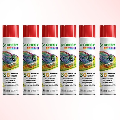 Tinta Spray Vermelha Chesy: Ilumine Seus Projetos!