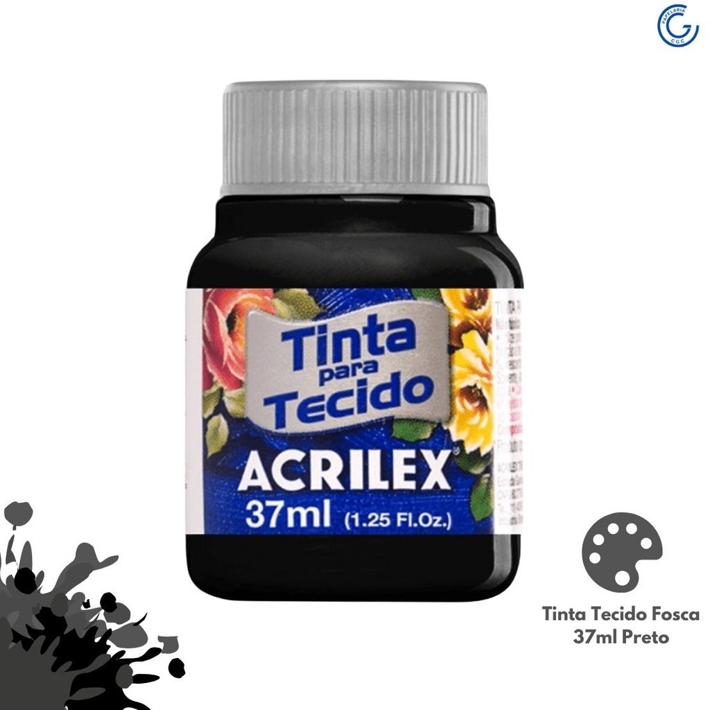 Tinta Tecido Acrilex Fosca Preto: Crie com Estilo!