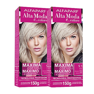 Tintura Alfaparf Altamoda Areia 9.1: Kit Duplo!