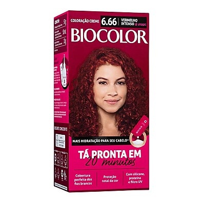 Tintura Biocolor Vermelho Intenso 6.66: Cor Perfeita em 20 Minutos