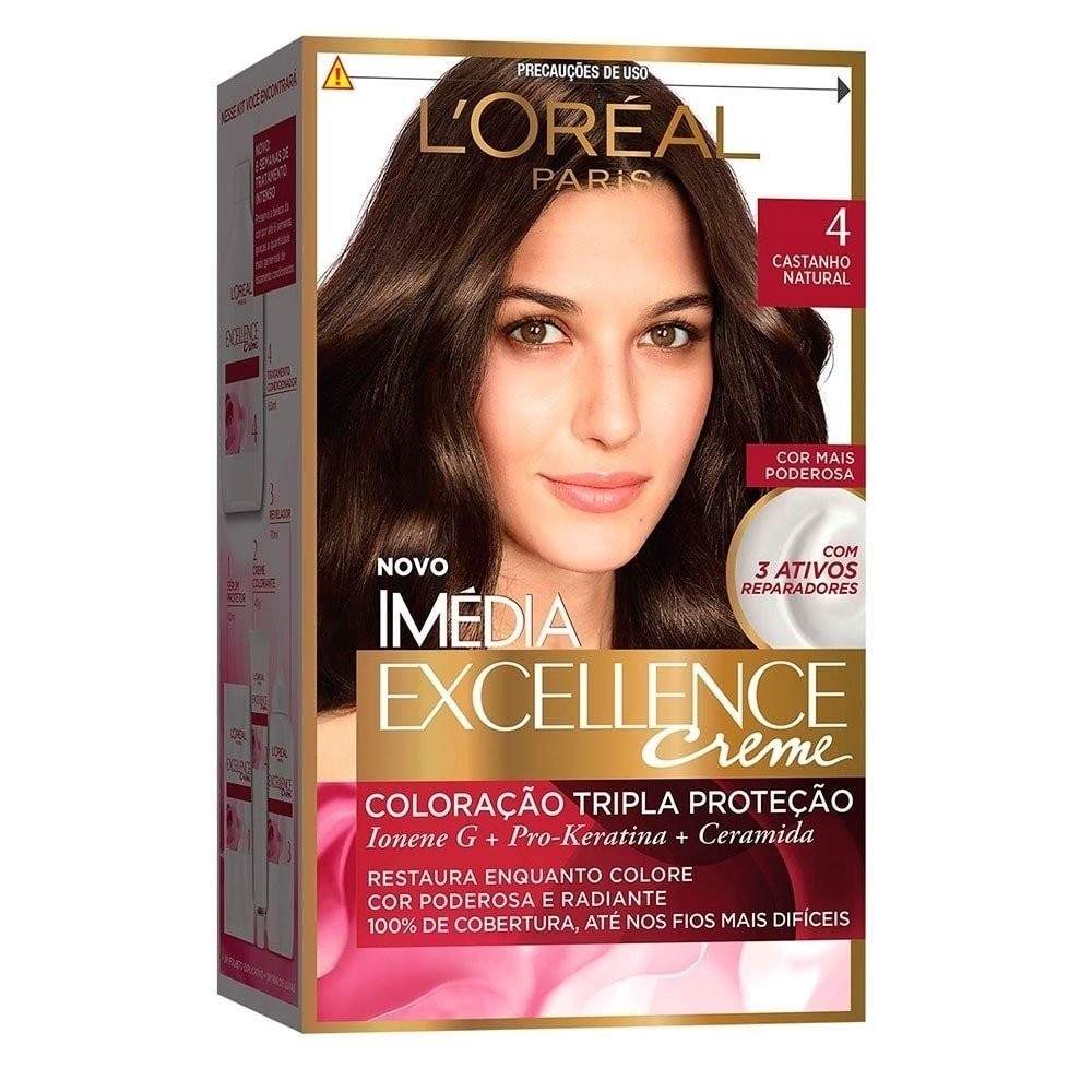 Tintura Excellence 4 Castanho Natural: Cobertura Perfeita!
