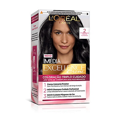 Tintura Excellence L'Oréal Preto Clássico: Cobertura Total!
