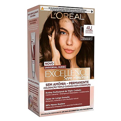 Tintura Excellence Universal Nudes 4U: Cobre 100% dos fios sem amônia