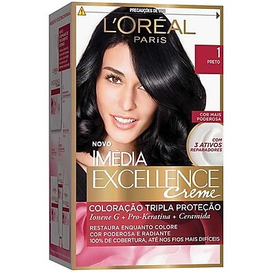 Tintura Imedia Excellence Preto: Cabelos Lindos e Saudáveis