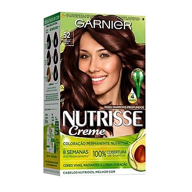 Tintura Nutrisse Marrom Açaí 52: Cobertura e Hidratação
