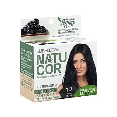 Tintura Preto Azulado Natucor: Cobertura e Brilho!