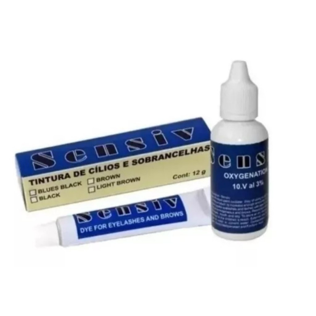Tintura Sensiv para Cílios + Oxidante: Cor Natural por 45 Dias