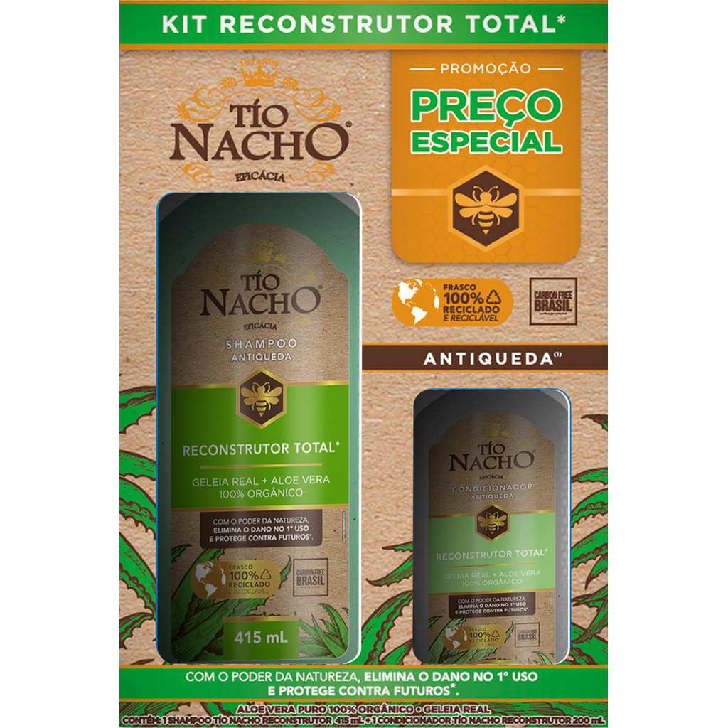 Tio Nacho Reconstrutor: Cabelos 10x Mais Fortes!