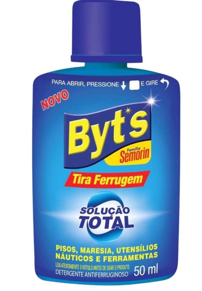 BYTS Tira Ferrugem 50ml - Solução Potente para Remover Ferrugem com Segurança e Eficiência