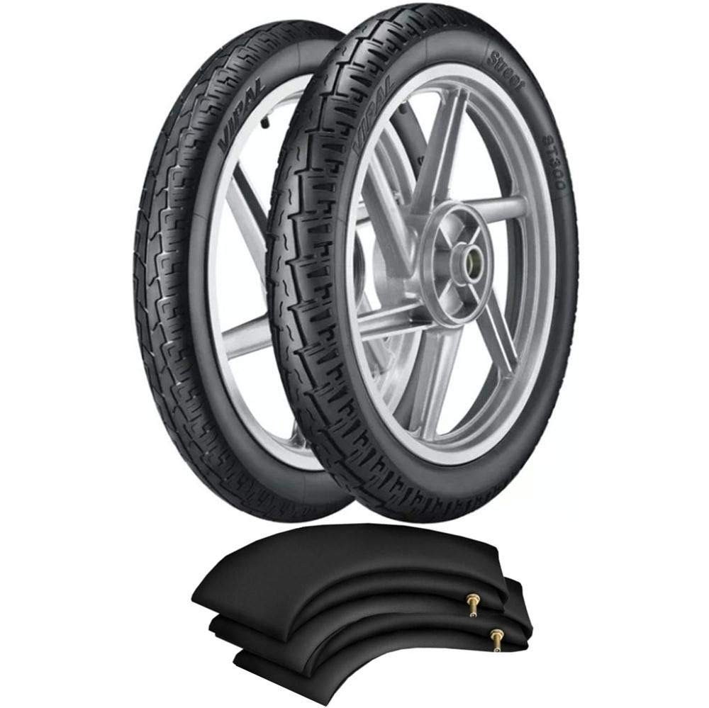 Pneu Traseiro Vipal ST300 100/90-18 para Honda CG, Titan, Fan, YBR e Mais (Uso com Câmara)