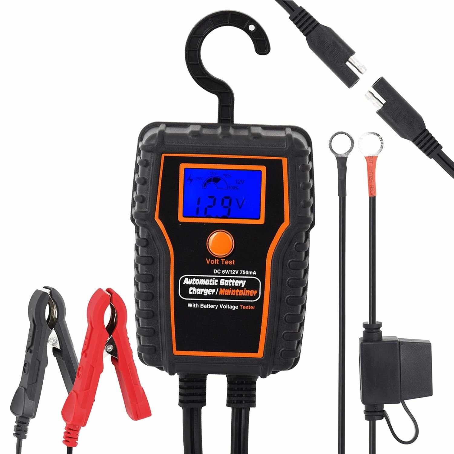 Carregador TN TONNY 12V LCD: Energia Inteligente para Sua Moto, Quadriciclo e Mais!