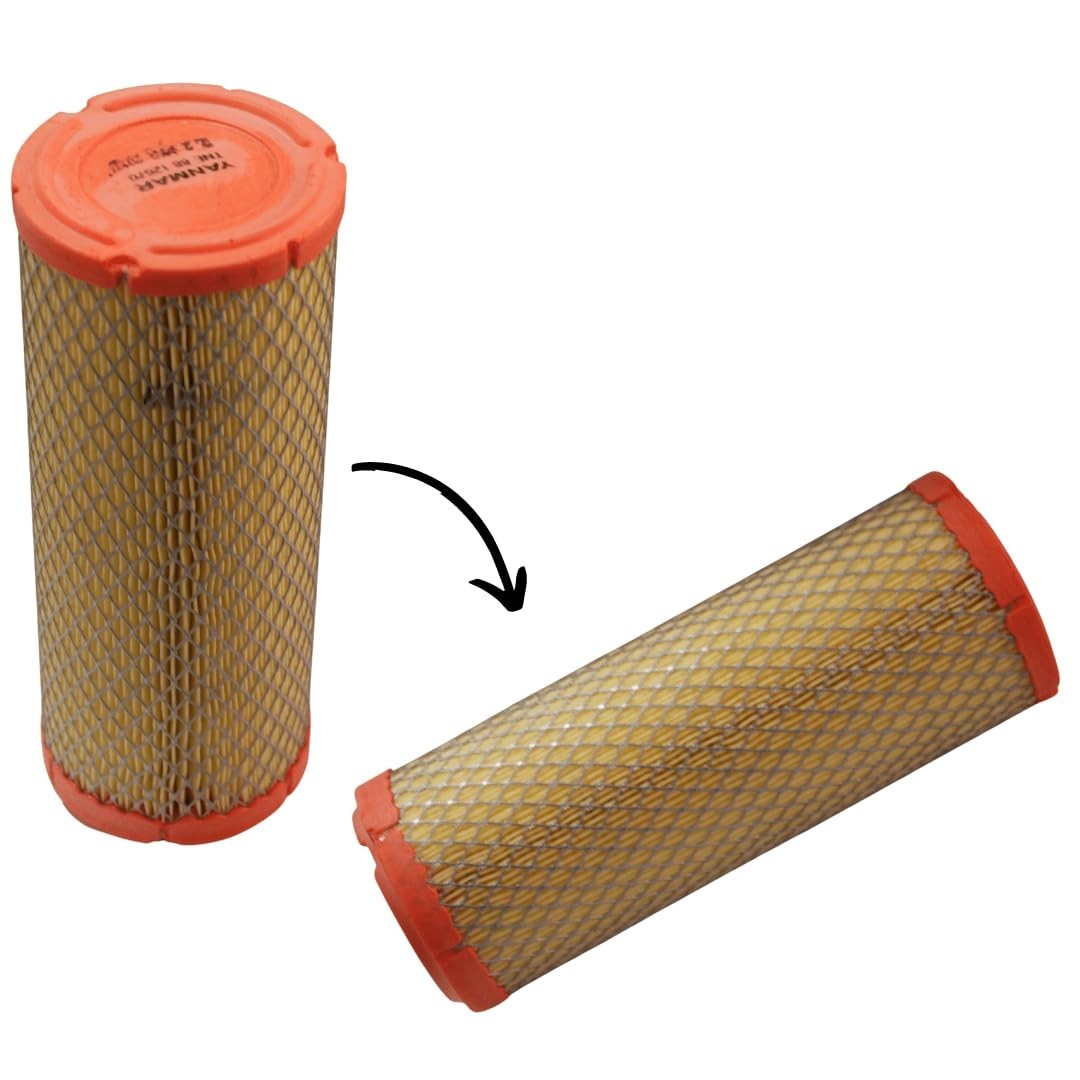 Elemento Filtro Completo Trator Yanmar 1055 1145 1155 TNE VI030 (Interno e Externo)