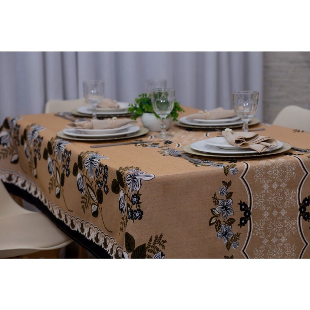 Toalha de Mesa Linhão Rústico 4 e 6 Lugares – Alta Qualidade!