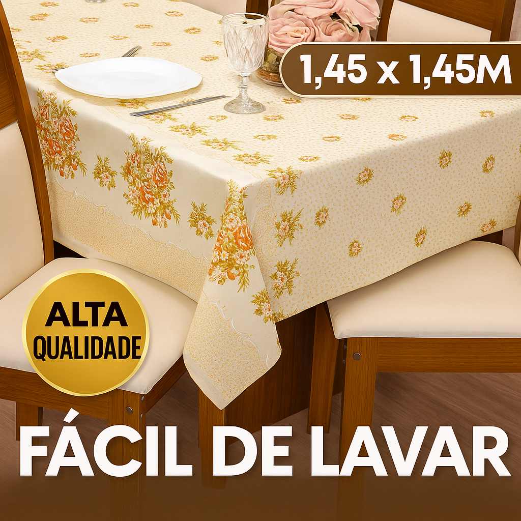 Toalha de Mesa Quadrada Linhão: Estampas Vivas!