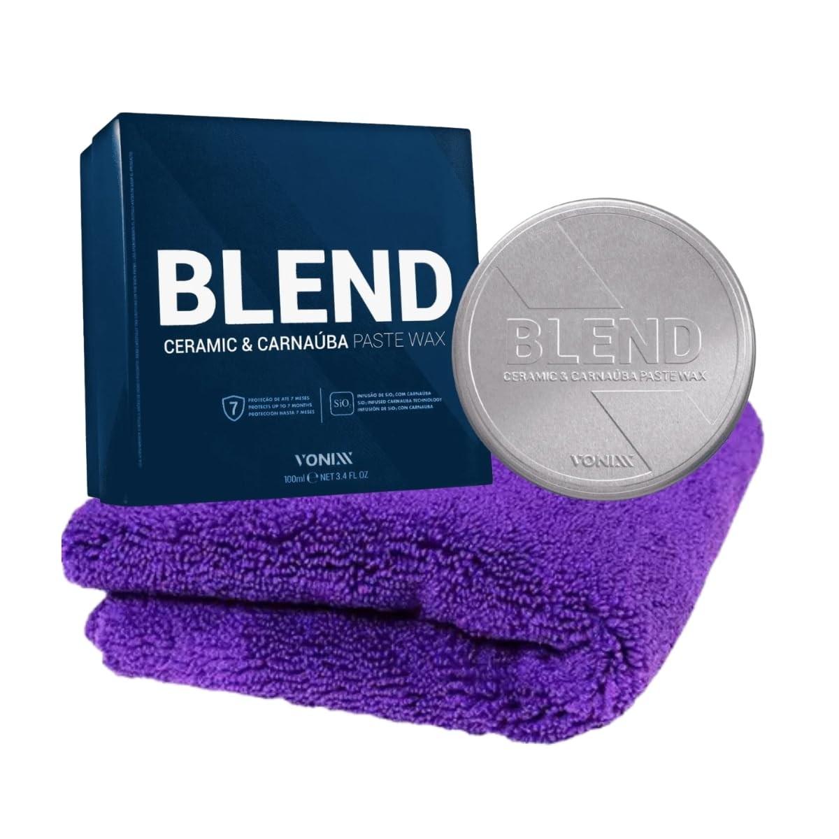 Blend Paste Wax Cera Ceramic Carnaúba Brilho + Toalha Microfibra 350 GSM