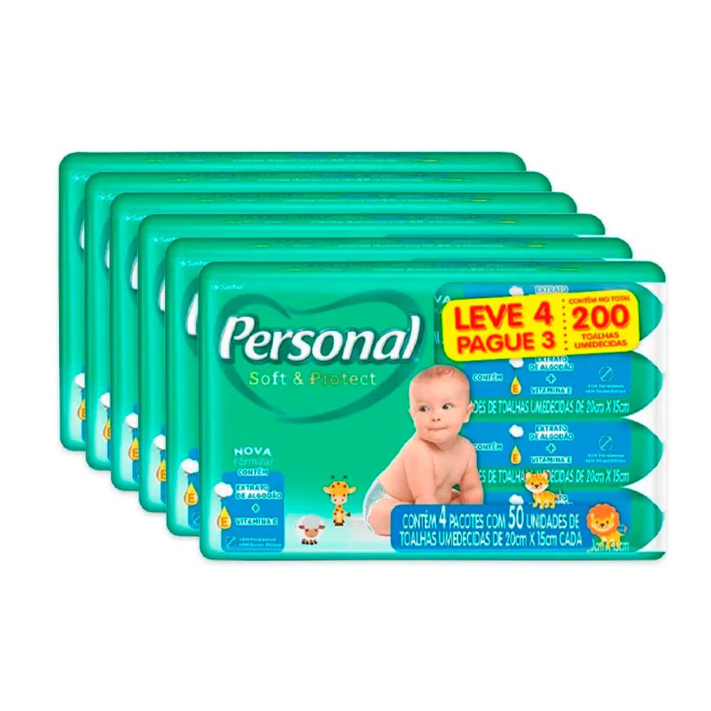 Toalha Umedecida Bebê: Leve 4 Pague 3!